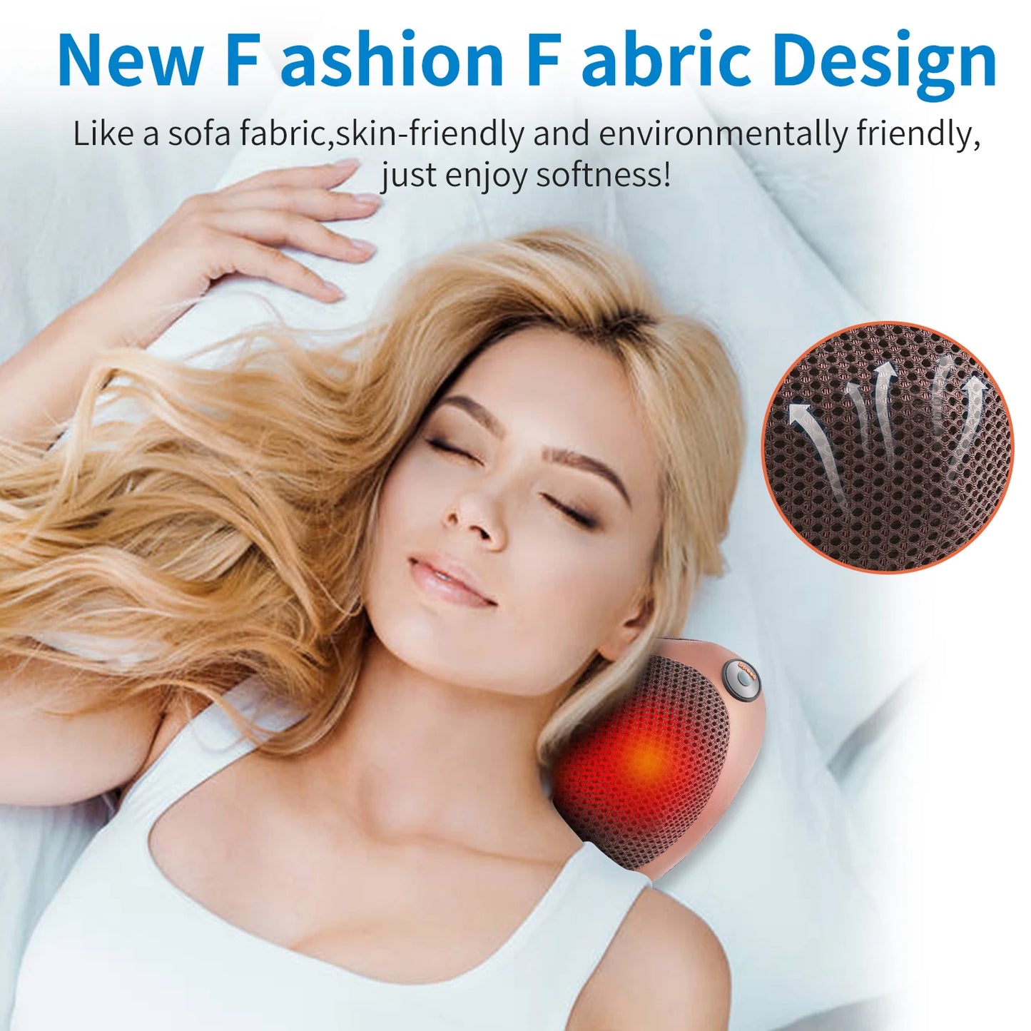 Massage Pillow for Head Shoulder Back Shiatsu Neck Massage