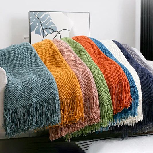 Soft Sofa Nordic Knitted Blanket