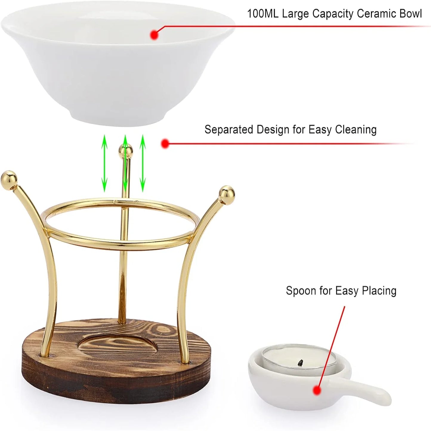 Ceramic Tealight Wax Melt Warmer