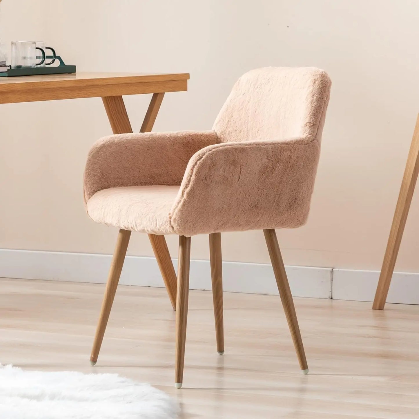 Elegant Camel Desk Chair