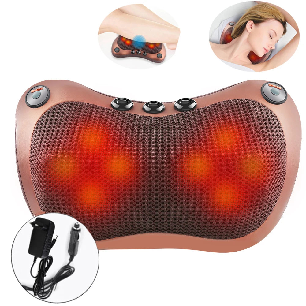 Massage Pillow for Head Shoulder Back Shiatsu Neck Massage