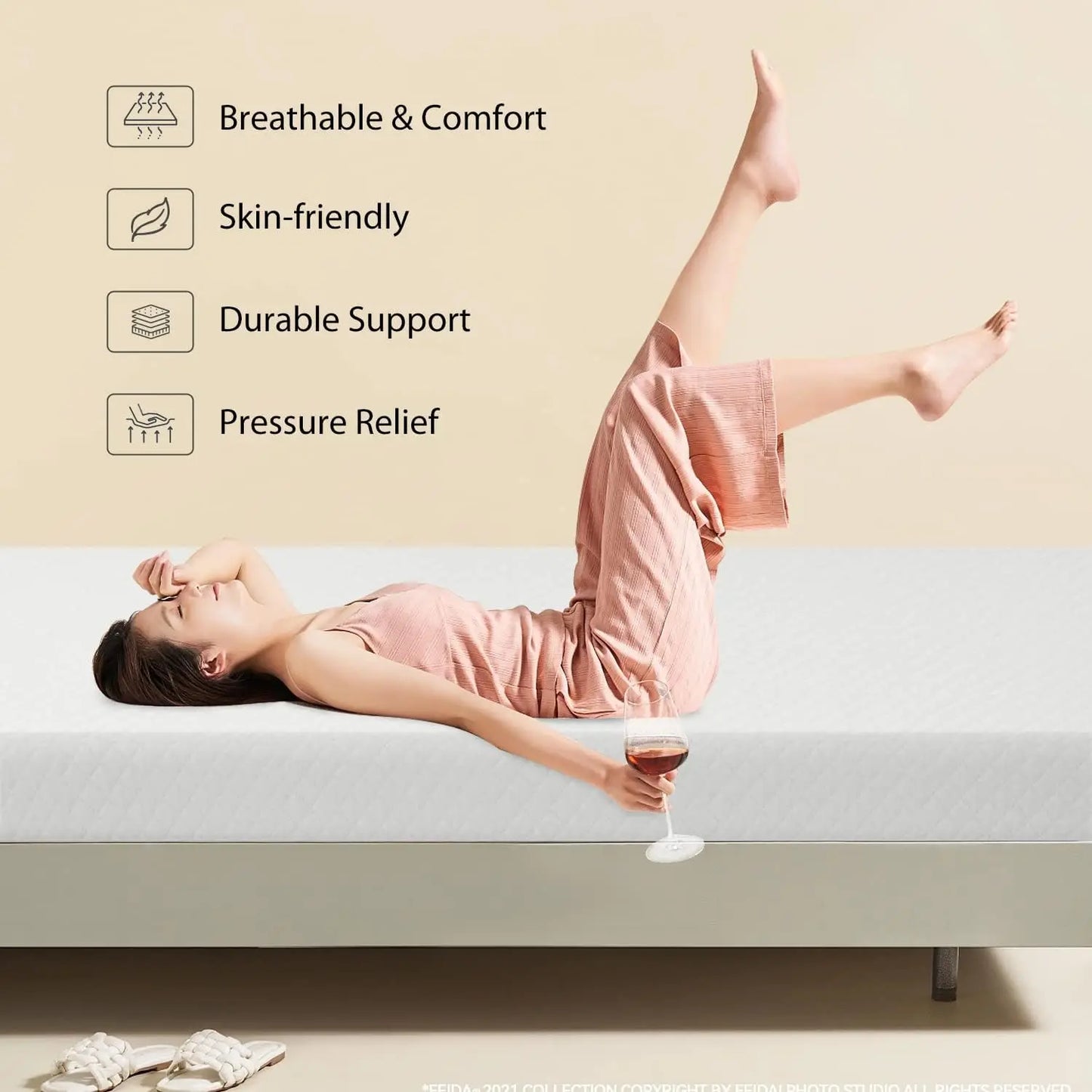 5 Inch Twin Gel Memory Foam Mattress