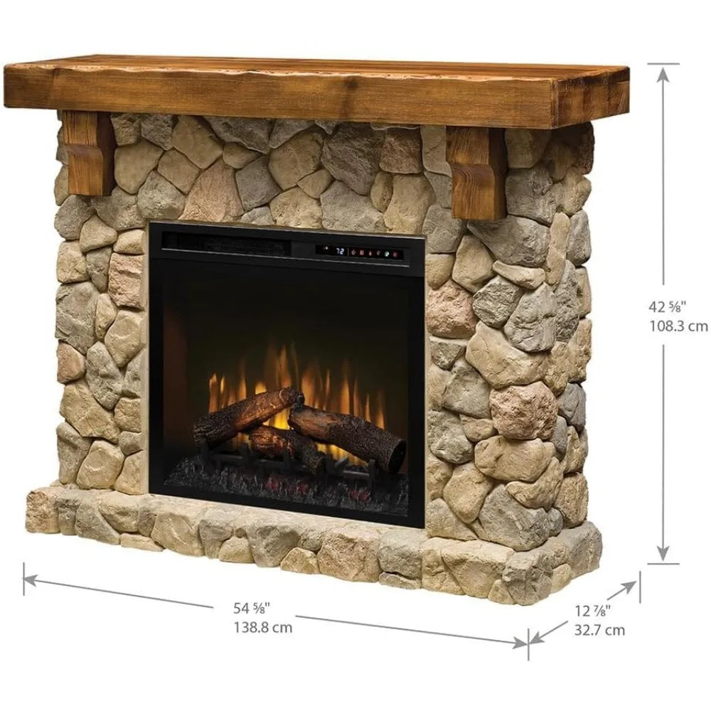 Electric Fireplace with Mantel Surround