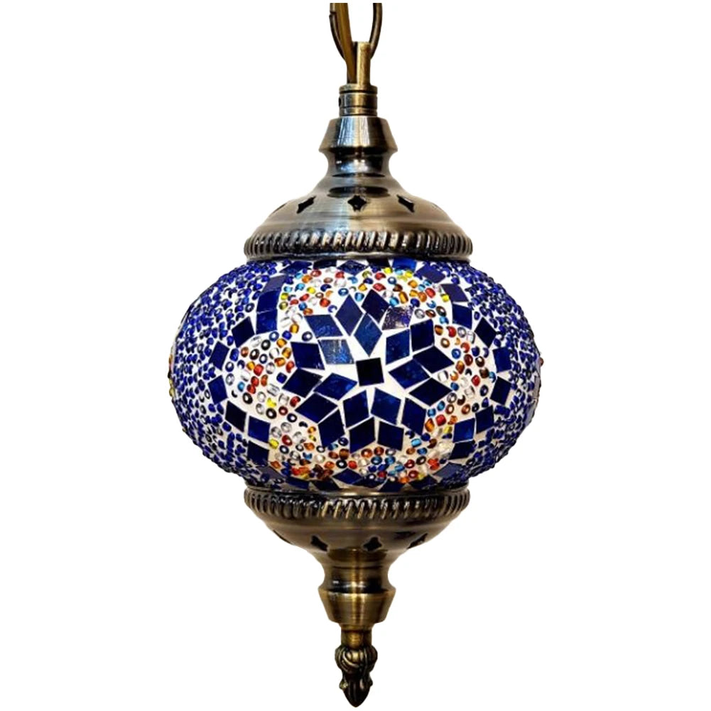 Moroccan Mosaic Hanging Ceiling Lamp Romantic Chandelier