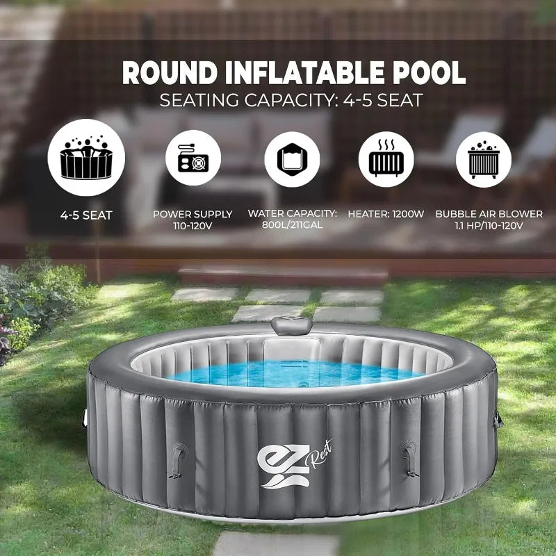 Serene Life Outdoor Portable Hot Tub