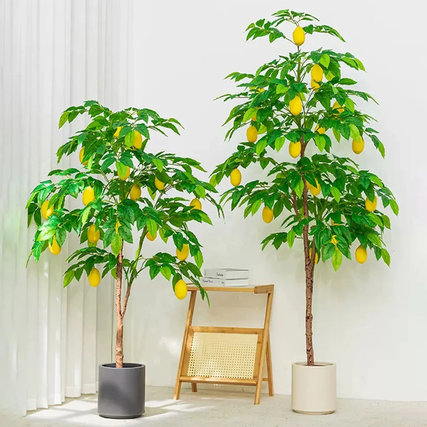 Artificial Lemon Tree Branches realistic Leaves