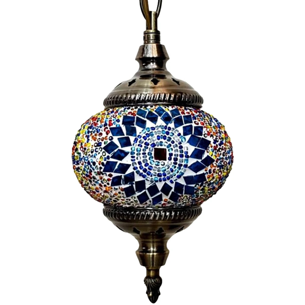 Moroccan Mosaic Hanging Ceiling Lamp Romantic Chandelier