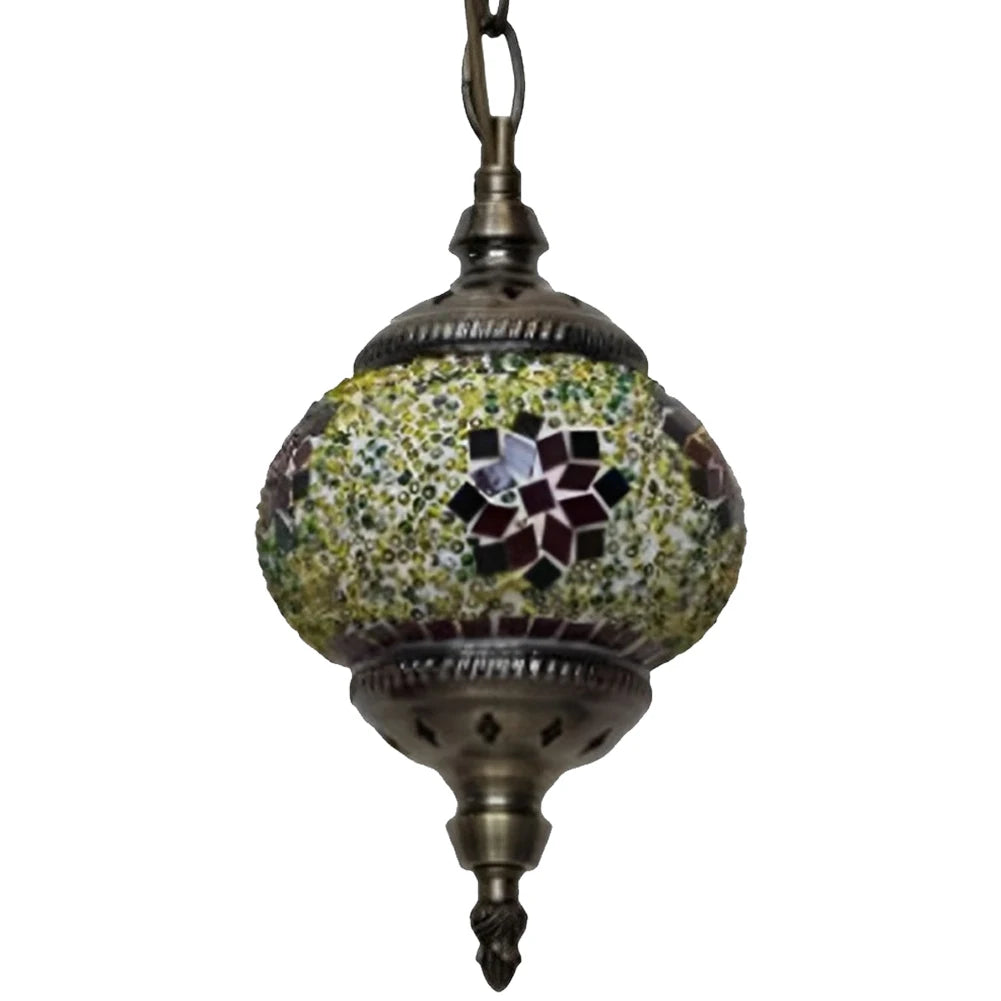 Moroccan Mosaic Hanging Ceiling Lamp Romantic Chandelier