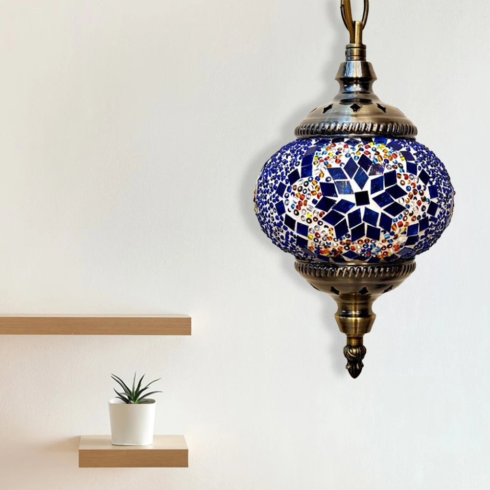 Moroccan Mosaic Hanging Ceiling Lamp Romantic Chandelier