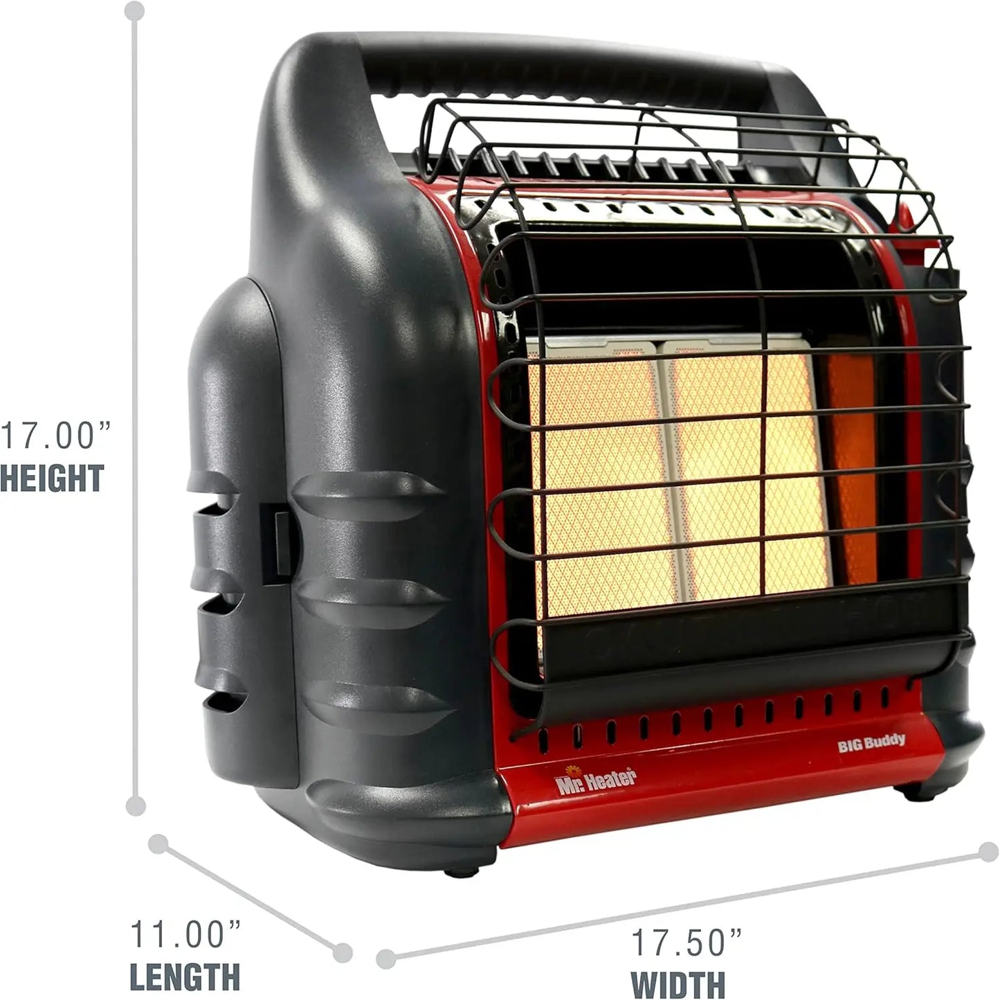 3 Setting Portable LP Gas Heater Unit with Dual Tank Connection for Indoor and Outdoor