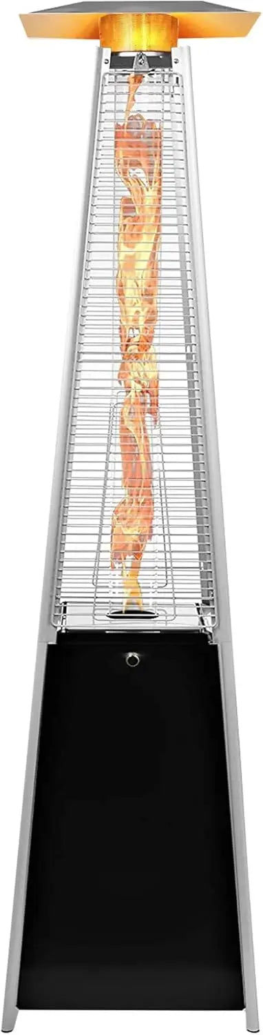 Pyramid Patio Heater 89.4-Inch Outdoor Propane Heater w/Wheels