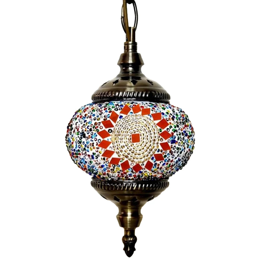 Moroccan Mosaic Hanging Ceiling Lamp Romantic Chandelier