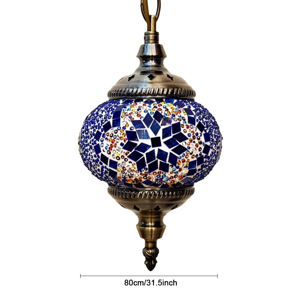 Moroccan Mosaic Hanging Ceiling Lamp Romantic Chandelier