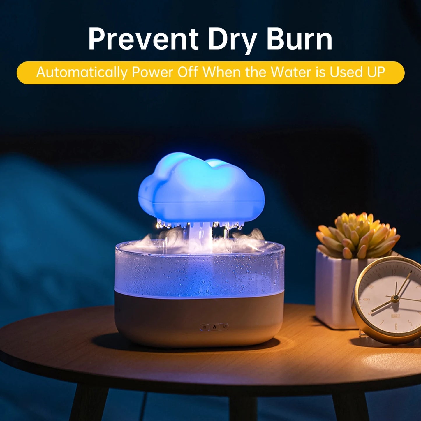 Rain Cloud Humidifier Essential Oils Diffuser