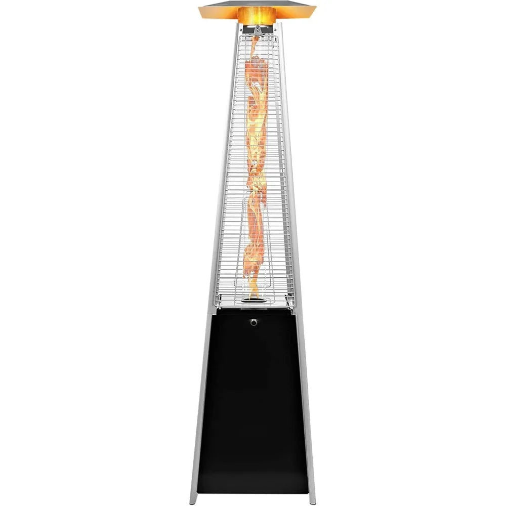 Pyramid Patio Heater 89.4-Inch Outdoor Propane Heater w/Wheels