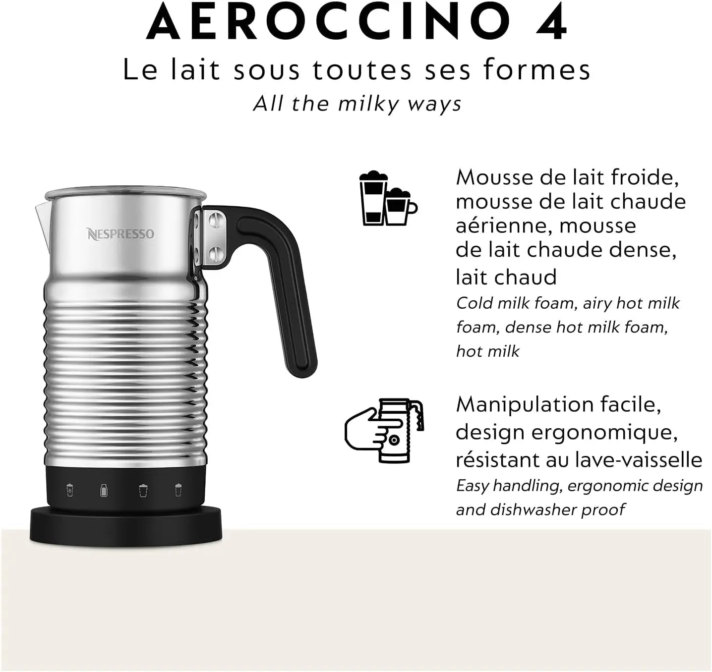 4 Refresh Cappuccino Machine with Automatic Milk